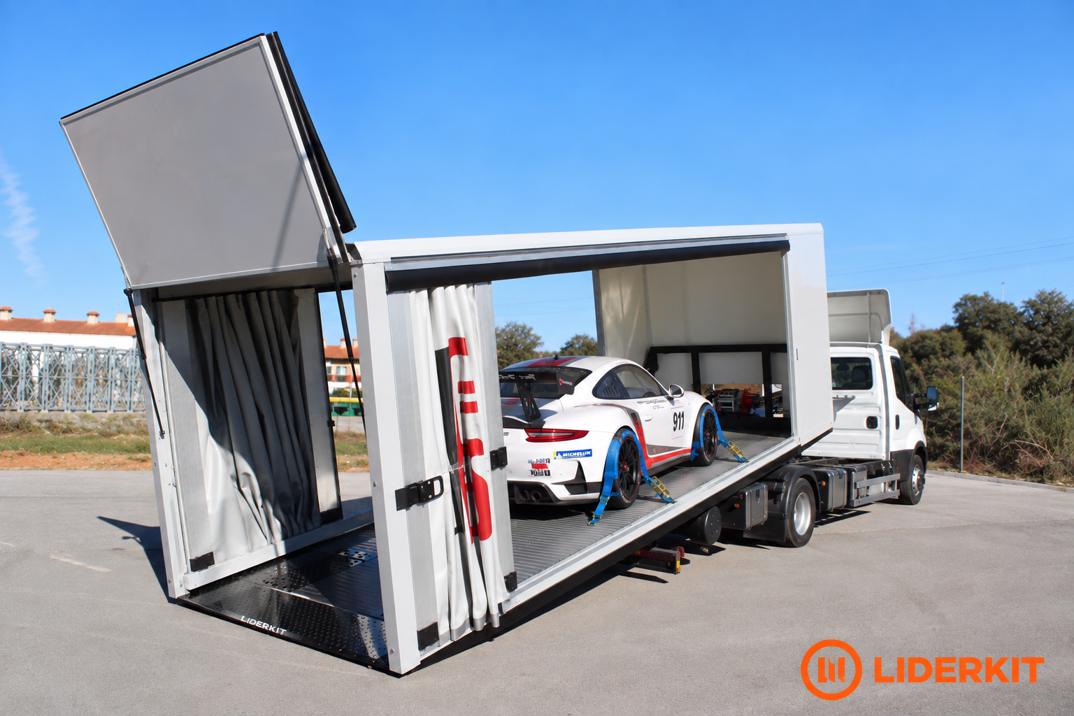 Race-Slider Tilt Tray Curtain Slider Canopy - 1.0